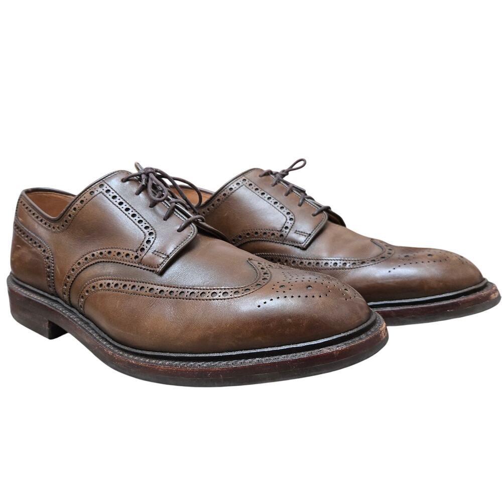Crockett & Jones Brown Pembroke Cavalry Calf Wingtip Brogue Derby Shoes 11E 12US